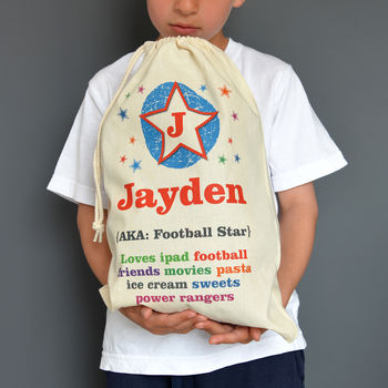 Personalised Child's Drawstring Bag, 4 of 10