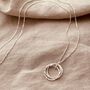 Sterling Silver Russian Ring Necklace, thumbnail 5 of 8