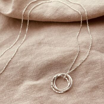 Sterling Silver Russian Ring Necklace, 5 of 8