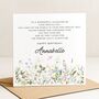 Personalised Wildflower Poem Birthday Card For Daughter, thumbnail 1 of 8