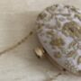 Light Pink Oval Handcrafted Clutch Bag, thumbnail 9 of 10