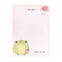 Cute Frog Mushroom Grid A6 Memo Note Pad, thumbnail 4 of 4