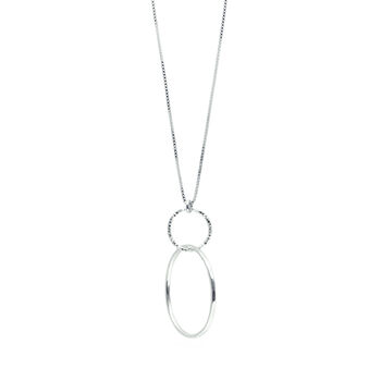 Silver Double Circle Pendant, 2 of 7