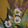 Mustard Exotic Floral Lampshade, thumbnail 2 of 8