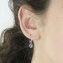 Amethyst Teardrop/Dangle Earrings, thumbnail 3 of 4