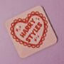 Harry Styles Heart Coaster, thumbnail 2 of 5