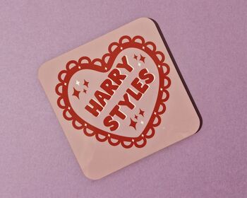 Harry Styles Heart Coaster, 2 of 5