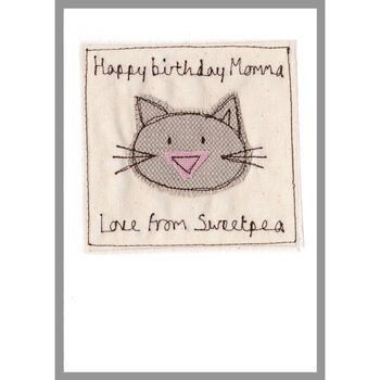 Personalised Cat Christmas Card For Her, Mum, Grandma, 6 of 12