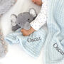 Personalised Fluffy Elephant Comforter And Blanket Set, thumbnail 2 of 5