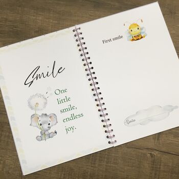 Personalised Memory Book Milestones 1st Year Journal, 4 of 12