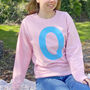 Personalised Pastel Alphabet Sweatshirt, thumbnail 2 of 4