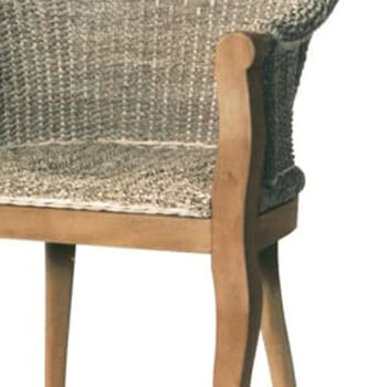 Seagrass And Mahogany Carver Dining Chair, 2 of 2