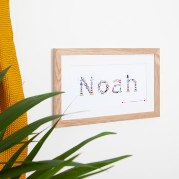 Personalised New Baby Name Print, 4 of 9