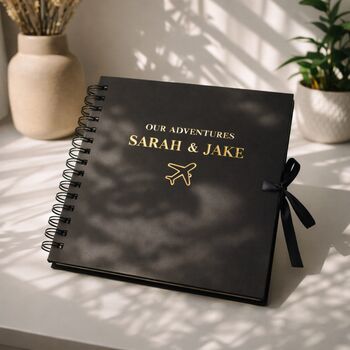 Personalised Travel Scrapbook Album Anniversary Gifts, Holiday Photo Book, 8 of 11