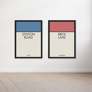 Personalised Monopoly Street Print | New Home Gift, 5 of 9