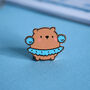 Cute Dancing Bear Enamel Pin, thumbnail 4 of 7