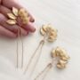 Nature Inspired Leaf Hair Pins, thumbnail 1 of 3