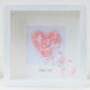 Baby Loss 3D Pink Butterfly Heart Memorial Picture, thumbnail 2 of 3
