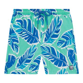Father And Son Banana Leaf Print Matching Swim Shorts, 5 of 8