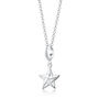 Sterling Silver Origami Star Charm Necklace, thumbnail 2 of 6