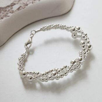 Sterling Silver Bubbles Bangle, 3 of 5