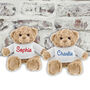 Personalised Pink Or Blue Teddy Bear For Birthdays, thumbnail 1 of 3