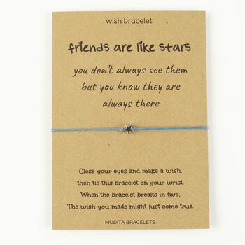 Friends Are Like Stars Wish Bracelet, 3 of 4