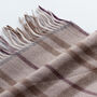 Men's Personalised Pure Cashmere Check Scarf, thumbnail 6 of 12