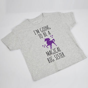 'Magical Big Sister' New Baby Announcement T Shirt, 4 of 5