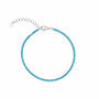 Turquoise Sterling Silver Tennis Bracelet, thumbnail 8 of 8