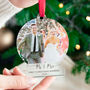 Personalised Mr And Mrs First Christmas Married Bauble Decoration, thumbnail 1 of 6