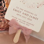 Sparkle Wedding Order Of The Day Fan, thumbnail 3 of 6