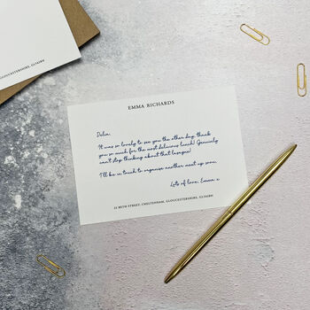 Stylish Personalised Correspondence Cards, 6 of 8