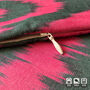 Fuchsia And Black Traditional Handwoven Cushion Cover, thumbnail 2 of 6
