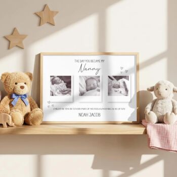 New Mummy Photo Print, New Nanny, New Daddy, New Parents Photo Gift, Any Relationship, 2 of 3