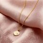 Mini Confetti Birthstone Disc Necklace, thumbnail 2 of 7