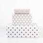 Gold Polka Spotty Luxury Wrapping Paper, thumbnail 1 of 3