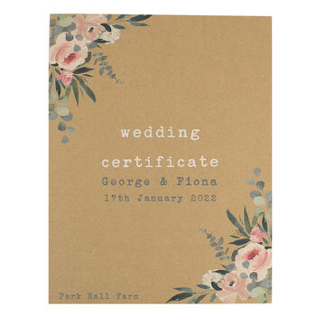 Personalised Wedding Certificate Display Book, 6 of 7