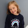 'Be Kind To Each Other' Rainbow Children's Sweatshirt, thumbnail 6 of 12