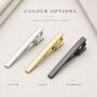 Personalised Luxury Tie Clip In Silver Or Gold, thumbnail 2 of 8