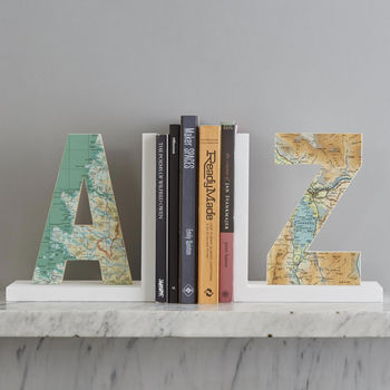 Personalised Map Location Letter Bookend, 2 of 7