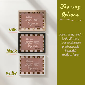 Thou Shalt Not Try Me Print For Mum, 6 of 12