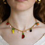 Fruit And Pearl Charm Necklace, thumbnail 2 of 6