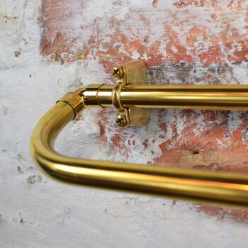 Brass Rounded Bathroom Accessories Set, 3 of 4