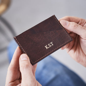 Personalised Leather Credit Card Holder, 3 of 10