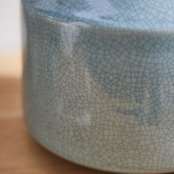 Zenith Crackle Glaze Ceramic Table Lamp, 4 of 6