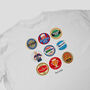 Crystal Palace Football Beer Mats Oversized T Shirt, thumbnail 7 of 10