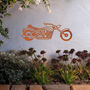 Motorbike Metal Wall Art Gift For Outdoor Garden Decor Enthusiasts, thumbnail 7 of 9