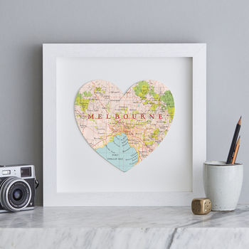 Personalised Location Australia Map Heart Print, 5 of 10