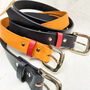 Personalised Custom Colour Leather Belt, thumbnail 1 of 12